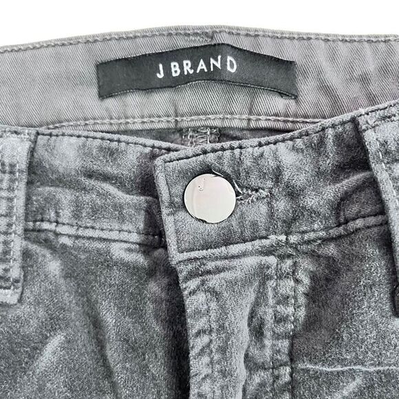 J. Brand Zion Velvet Crop Skinny Jeans in Asphalt Size 26 - Picture 8 of 14